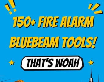 150+ Fire Alarm Toolset for Bluebeam Revu – NFPA Symbols