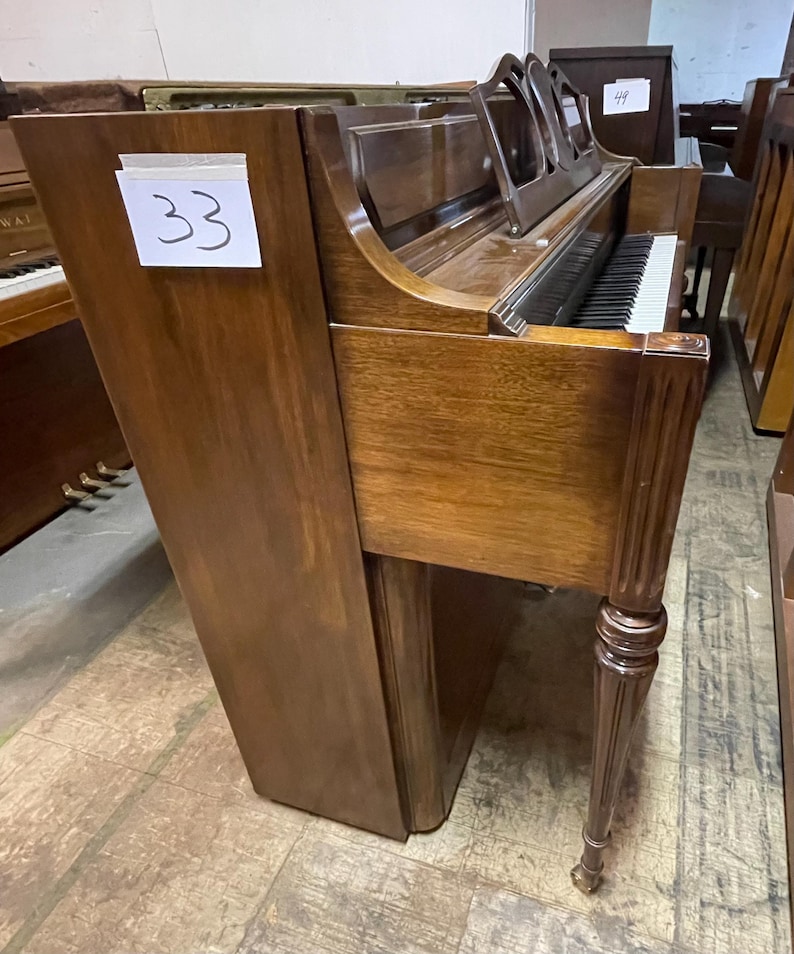Yamaha Console Upright Piano Walnut Fluted Legs - Reduced Price - Etsy