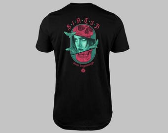 Dark Beginnings Tattoo T-Shirt 100% Cotton, Tattoo Design, Tattoo Inspired, Tattoo Art