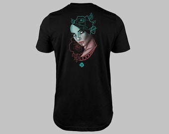 Schönes Death Tattoo T-Shirt 100% Baumwolle, Tattoo Design, Tattoo inspiriert, Tattoo Art