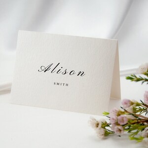 Name Card Template, Whimsical Wedding Place Card Template, Printable Name Cards, Modern ...