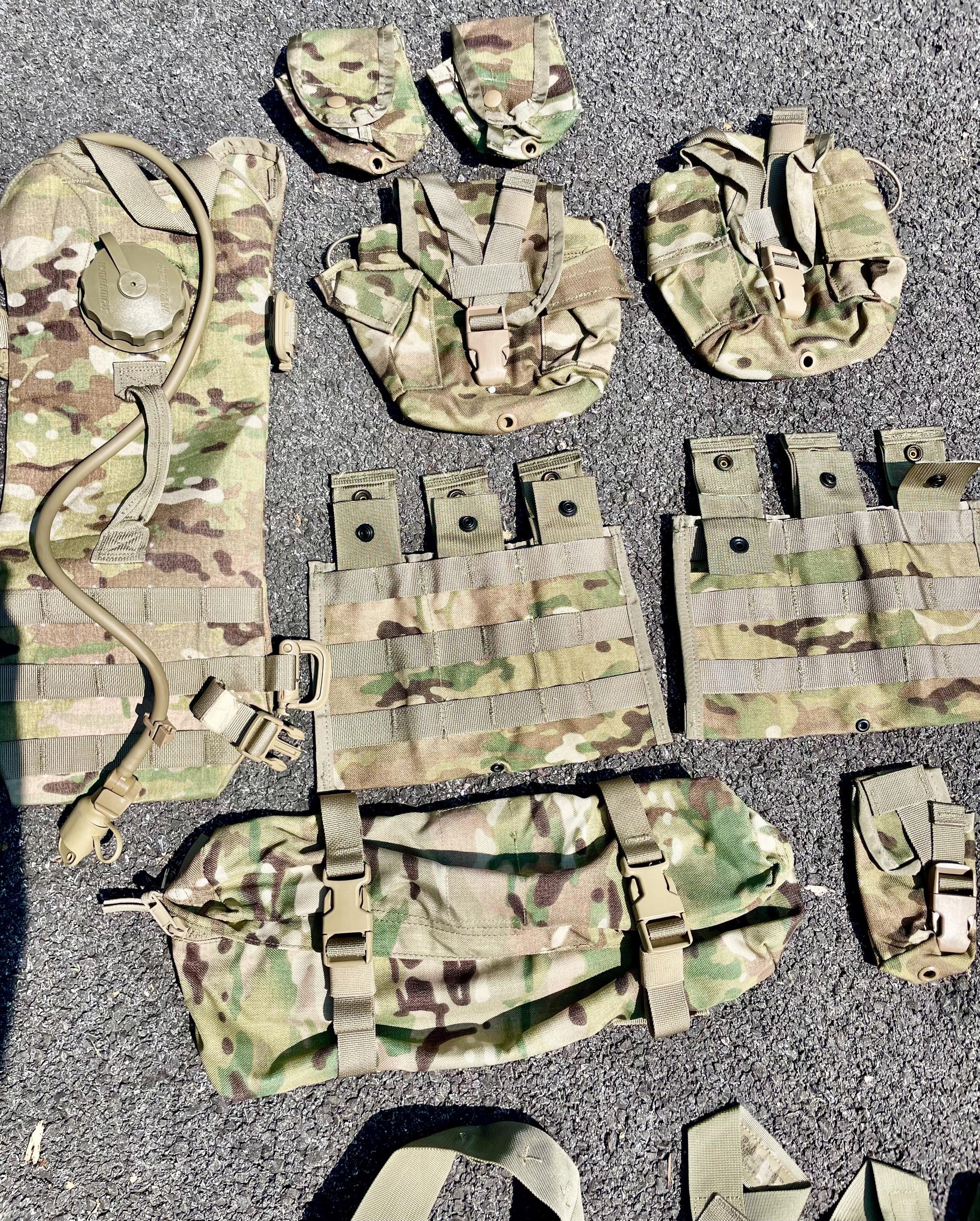 USGI Molle II Assault Pack Scorpion OCP W/stiffener & Rifleman Set ...