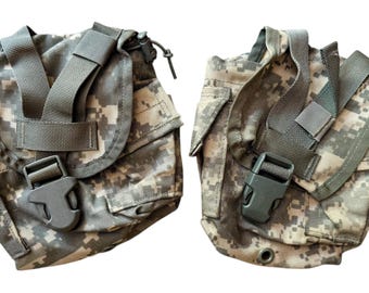 USGI 水筒/汎用ポーチ Molle II ACU 2個セット 8465-01-525-0585