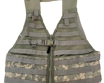 Authentic U.S. Military Issue Molle II ACU Fighting Load Carrier FLC Tactical Vest Harness