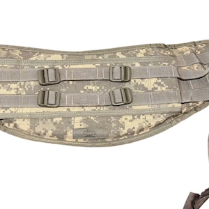 Authentic US Military ACU Molle II Backpack Molded Waist Belt Kidney Pad