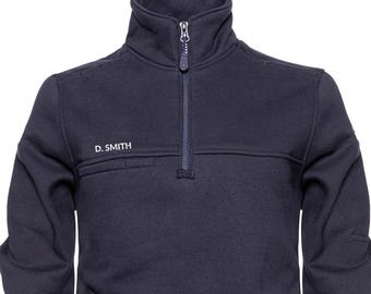 Custom Embroidered GAME Apparel The Next-Gen Women's Fit Jobshirt Navy Firefighter First Responder Quarterzip Sweatshirt Personalized Gift