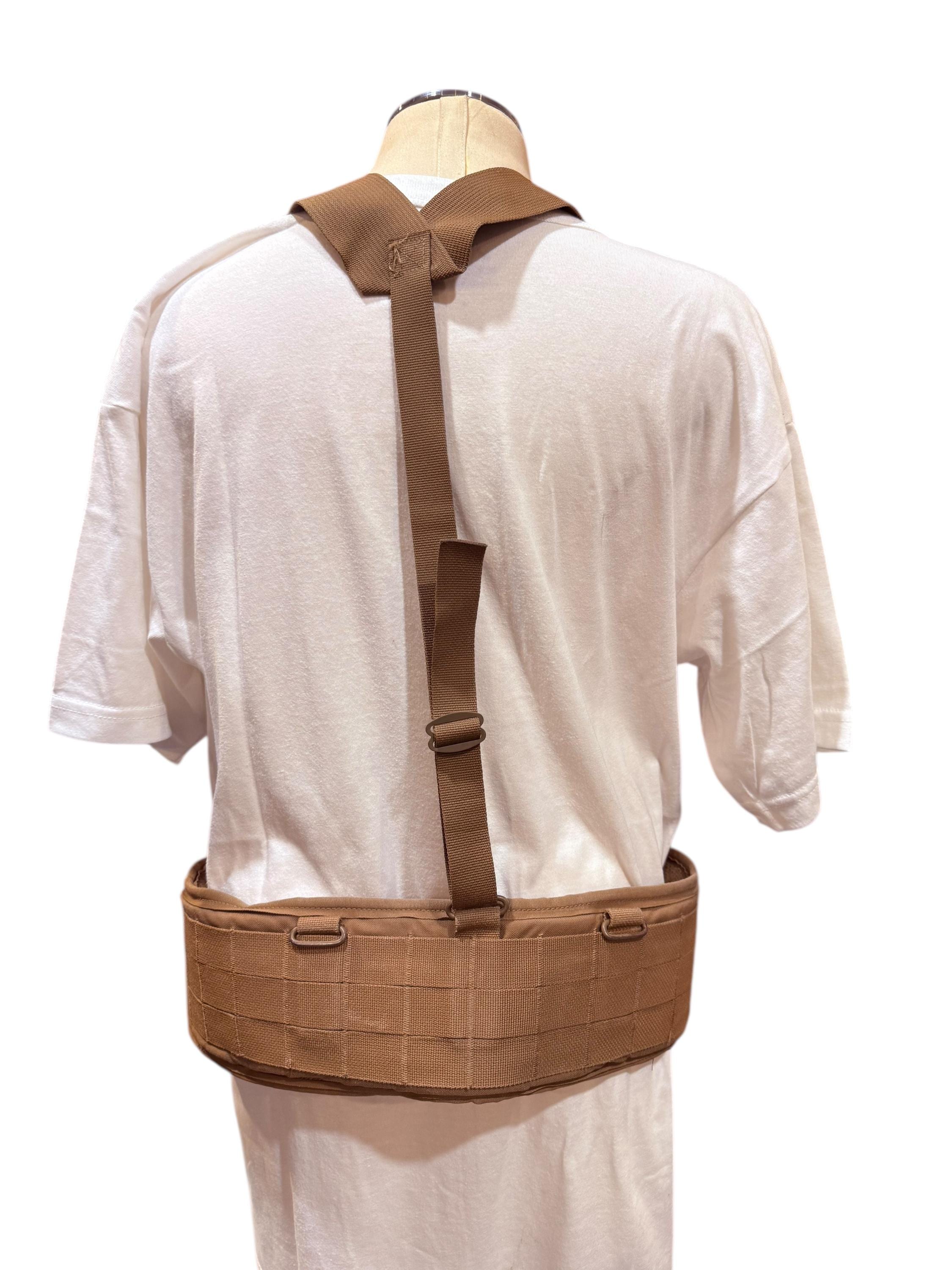 USMC FILBE Coyote Padded Sub Belt & War Belt Suspenders – MOLLE