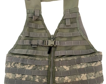 Autentico Gilet Da Combattimento Dell'esercito Americano Molle II ACU UCP Digital Camo, Gilet Portante Da Carico, Surplus Militare, Equipaggiamento Da Campo, Assalto Tattico - Italia - Foto 8