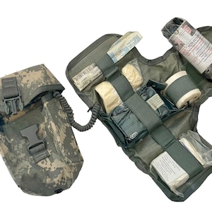 US Army Militär Verbessert IFAK Erste Hilfe Kit MOLLE Bandage CAT Tourniquet