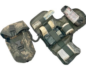 U.S. Army Military Improved IFAK First Aid Kit MOLLE Bandage CAT Tourniquet