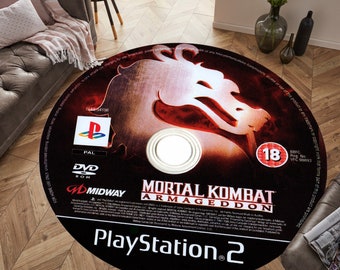 Mortal Kombat Armageddon Rug - PS2 Game Room Decor - Round Area Rug,