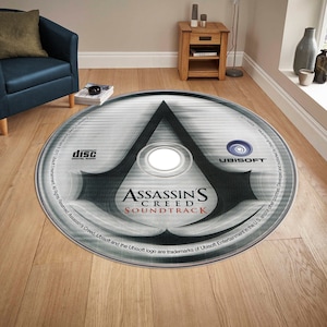 Personalize Round Rug,Popular Game Rug,Gamer rug,Game Room Rug,Gift for Gamer, Custom Round Rug, Area Rug, Cd Rug, Dvd Rug,Play rug,Gift Rug