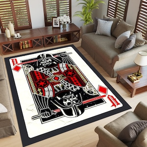 Tapis personnalisé,Tapis de film,Tapis étoiles,Tapis de salon,Tapis Dark Vador,Tapis moderne,Cadeau pour une chambre,Tapis de chambre à coucher,Tapis décoratif,Cartes à jouer