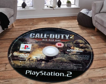 Personalized Gamer Rug: Round Cotton Play Mat, Game Room Decor