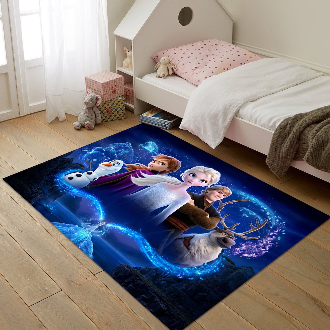 Elsa Rug, Elsa Anna, Girl Room Rug, Kids Room Rug, Children's Room Rug ...