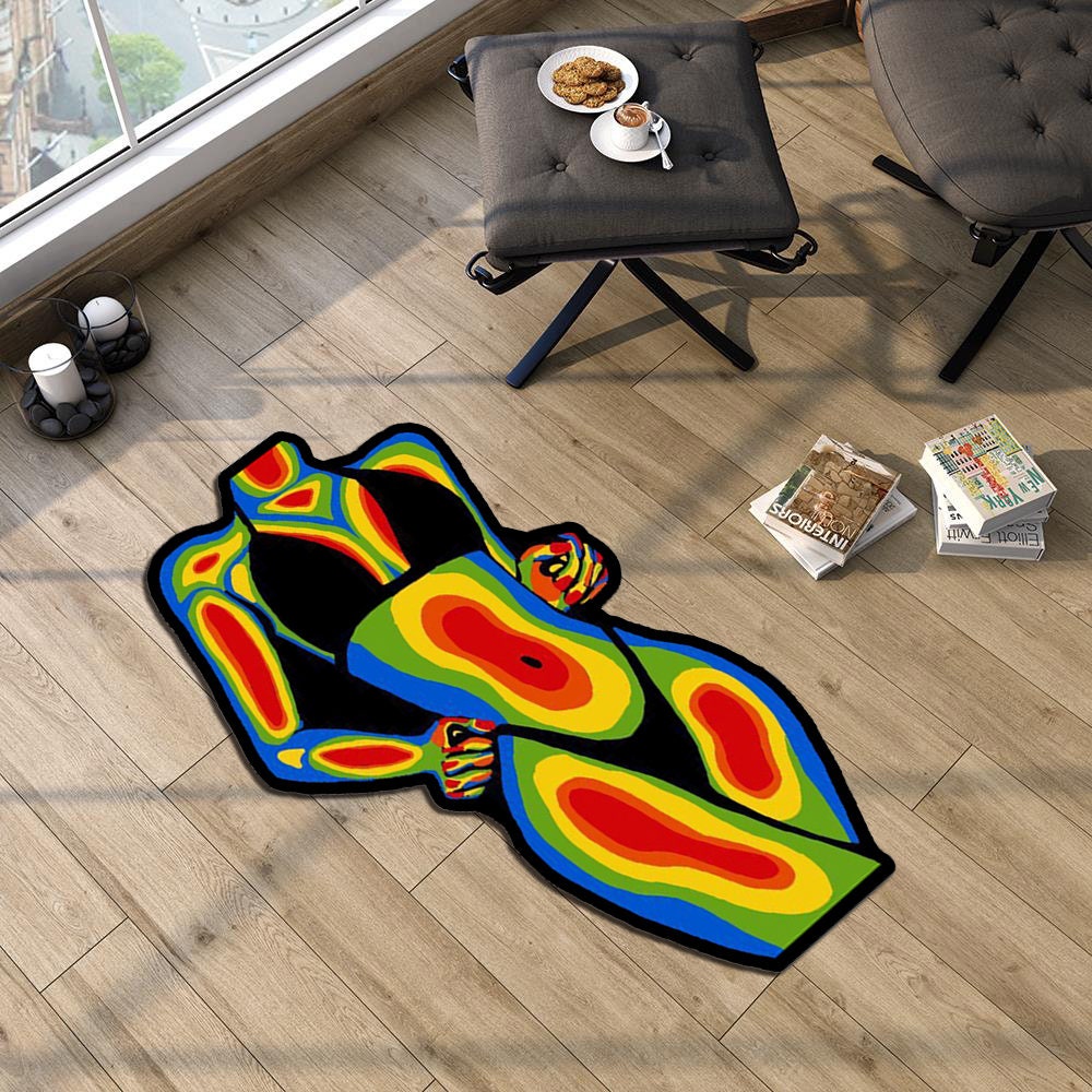 Body Rug Woman Body Printed Rug, Modern Home Decor, Thermal Design Area Rug - Etsy
