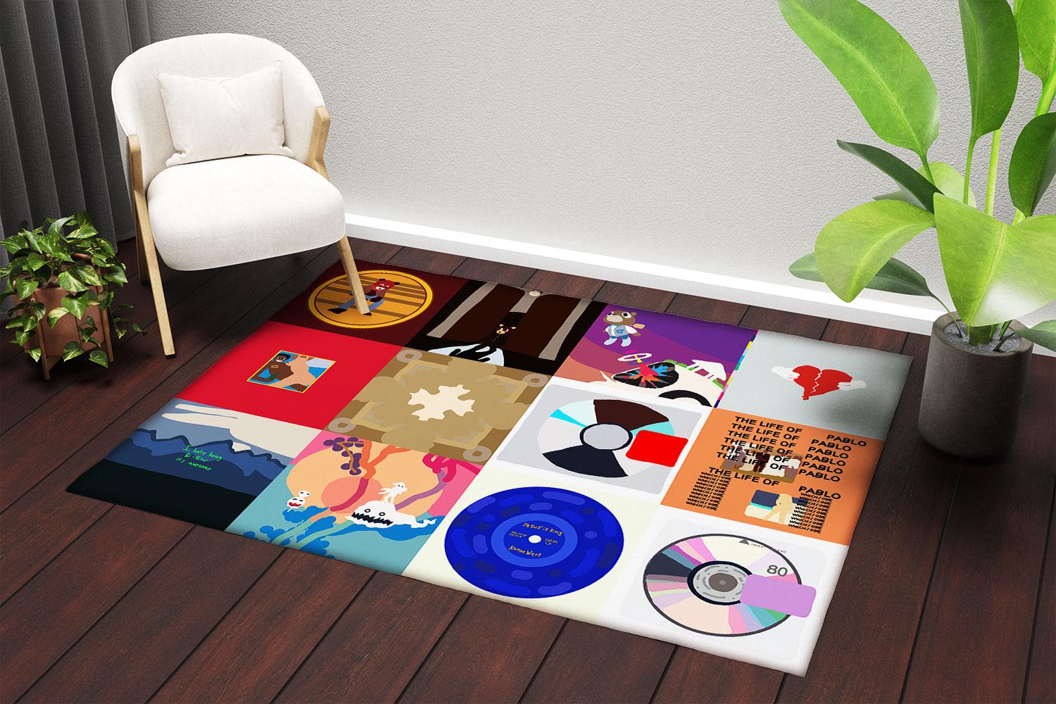 ラグ・カーペット KANYE WEST Donda carpet jose wong kaws KANYE WEST Donda carpet jose wong kaws