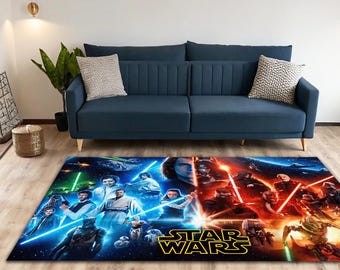 Star Wars Teppich, Dark Side Dekor, Moderne Film Dekor, Jugendzimmer Teppich