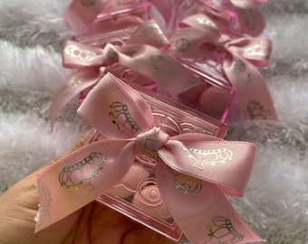 Dragee Candy Box - Pink Almond Treats for Baby Girl Party, Bulk Guest Gifts & Celebration Favors