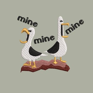 SeaGull Embroidery Machine, Mine Mine Funy Cartoon , Embroidery Design, pes,dst