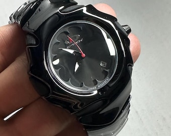Vintage Oakley Blade II Watch – All-Black Design, Glow-in-the-Dark Features, Iconic Style