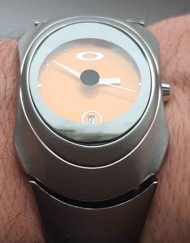 Oakley Vintage Watch With Yellow Dial - Legendary Design - Etsy