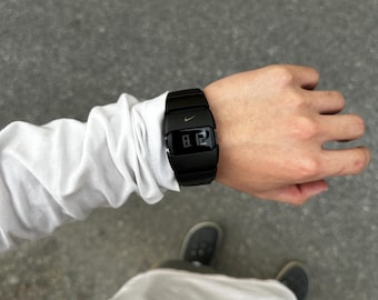 NIKE 腕時計 ブラック NIKE - 極希少 新品未使用 old NIKE TRIAX 35-SUPER 時計の通販