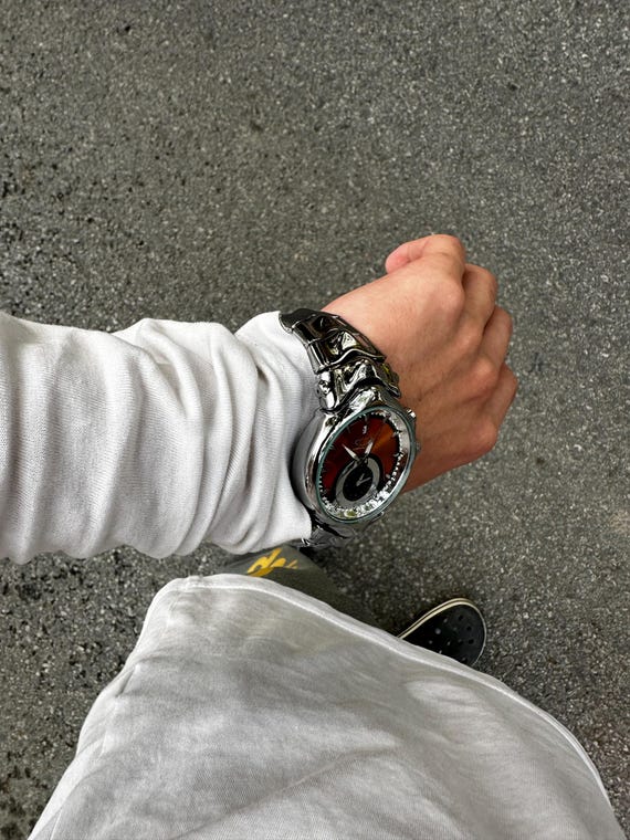 Vintage Oakley Judge Watch – Bold Orange Dial, Stainless Steel