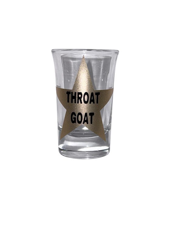 Y2K Gold Star Shot Glass, Funny Trendy Shot Glass, Cute Girls Night Party Favor, Throat Goat Gift, Superlative Glasses, Bachelorette Fun