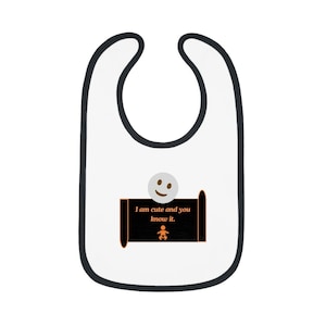 Cute Baby Jersey Bib - Perfect Gift for Baby Showers, First Birthdays, New Parents, Adorable Mealtime Accessory, Baby Gift