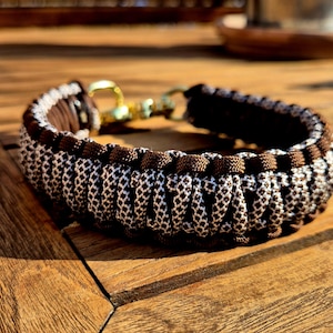 Dog collar Paracord braided and customizable/with click closure/collar/dog/gold/various colors/two-tone