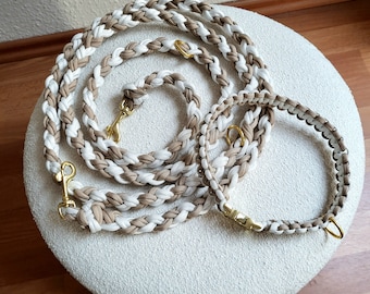 Hundeleine und Hundehalsband Hochzeitsedition