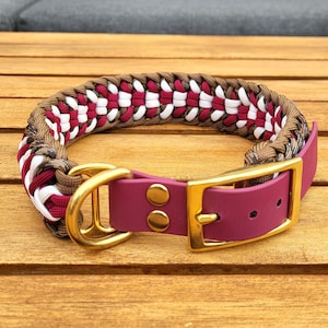 Personalized Braided Paracord Dog Collar/Braided/with Adjustable Buckle/Collar/Dog/Gold/Various Colors