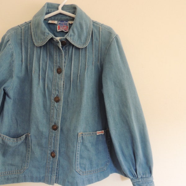 Vintage Classmates Children's size 7 yrs thick denim shirt/jacket, excellent condition