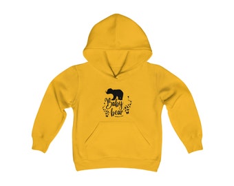 Sweat à capuche robuste « Baby Bear » pour enfants, chaud, élégant et parfait pour l'école, sweat à capuche de loisirs pour s'amuser en plein air