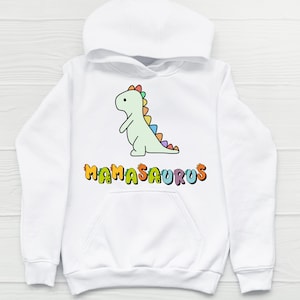 Mama Saurus Shirt, Mamasaurus Rundhalsausschnitt, Muttertagsgeschenk, Geschenk für Mama, Dinosaurier Mama Hoodie, Mama Shirt, Mama Pullover