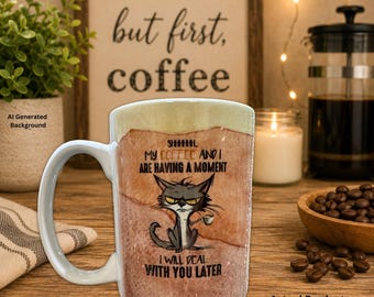 Funny Cat Mug, Cat Coffee Mug, Sarcastic Coffee Mug, Cat Mom Gift