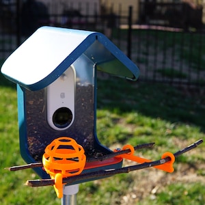 Bird Buddy Stick Perch Arms - includes built in accessory mount