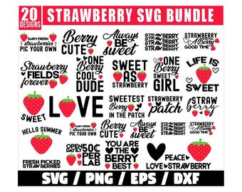 20 Strawberry Svg Bundle, Strawberry Quotes Svg, Sweetest Berry Svg, Strawberry Png, Sweetest Berry Svg, Berry Svg, Strawberry png Bundle