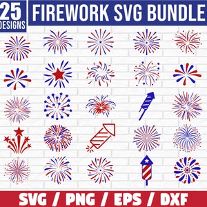 4th Of July Svg Bundle Fireworks Svg & Png, 4th of July Fireworks, USA fireworks, Firecracker SVG, fireworks clipart PNG files.