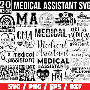 Medical Assistant SVG Bundle, Medical Assistant Life svg, Doctor Life Svg, Healthcare Svg, medical assistant png,certified medical assistant