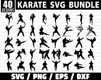 Karate Svg Bundle, Taekwondo svg, Karate svg bundle, Kung fu svg, Girl Boy Karate vector image, Karate Silhouettes Vector