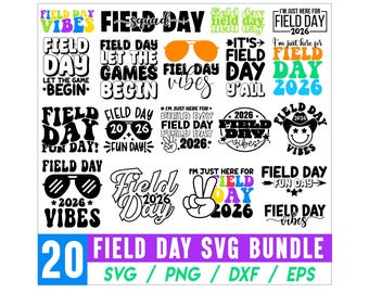 Field Day SVG 2026 Bundle, School field day, Teacher Svg, Field Day Svg, Last Day of School Svg, Funny Teacher Shirt Svg, Field Day Shirt