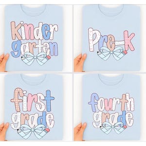 Preppy Back to School Floral Bundle PNG, First Day Of School png, Preppy School png, School Bundle png, First/Second/Third Grade Design