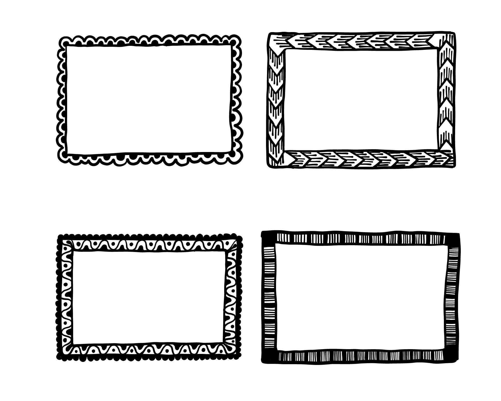 Rectangle Frame Svg Bundle, Rectangle Frame Png, Rectangle Clipart ...