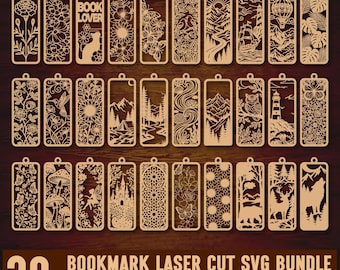 Bookmark SVG Cut Files, Bookmark Laser cut Svg,Laser Engraving Templates, Bookmark Svg Cricut, Wooden Laser Cut Files, Reading Bookmark Gift