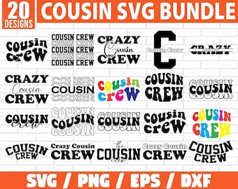 Kusin SVG-paket, kusinbesättningssvg, kusiner svg, ny i besättningen, kusingruppssvg, kusinskjorta svg, kusincitat svg, stor kusin svg,