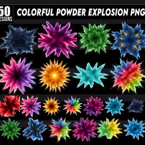 Pacchetto PNG di esplosione di polvere colorata, Clip Art di fumo PNG Clip Art di sfondo trasparente colorato Clip Art, Illustrazioni di esplosione di polvere