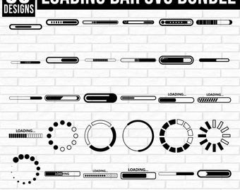 Loading Bar Svg Bundle, Loading Svg, Loading Please Wait SVG, Loading ...
