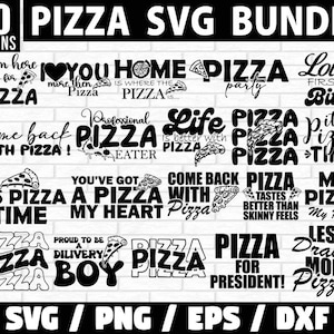 Pizza Svg Bundle ,Pizza SVG, Pizza Bundle SVG, Pizza Sayings SVG, Pizza Clipart, Pizza Party, Food svg, Pizza Board svg, Silhouette Cricut